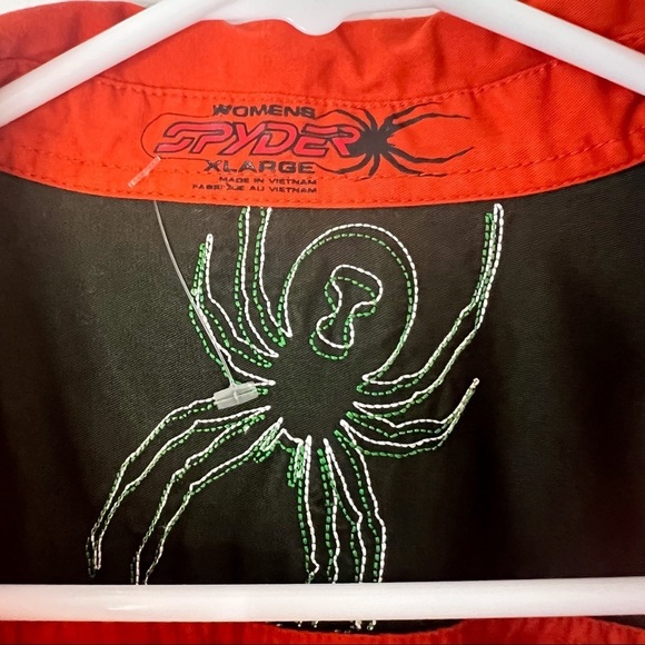 Spyder Burnt Orange Button Down Utility Shacket 100% Cotton - Picture 14 of 16